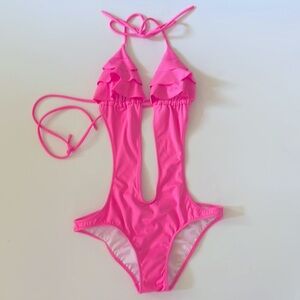 Victoria Secret Pink Cutout Swimsuits.